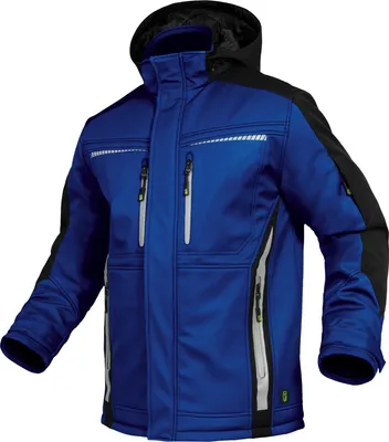 Produktbild von Leibwächter Winter-Softshelljacke Flex-Line  Gr. 5XL kornblau/schwarz