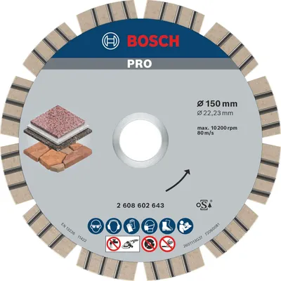 Obrázok produktu pre Diamantový rezný kotúč PRO Stone, 150 x 22,23 mm