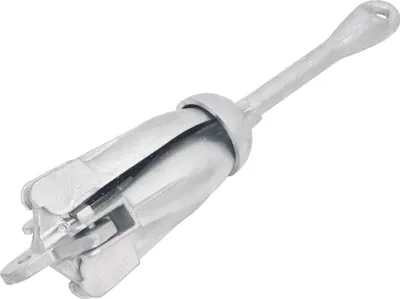 Produktbild von Klappanker Silber 4 kg feuerverzinktes Gusseisen