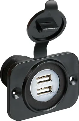 Image de Double prise Usb Lampa Ext-8 encastrée 12/24V