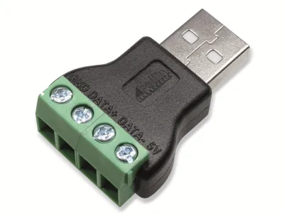 Produktbild von Steckverbinder, USB A, Schraubanschluss, Stecker