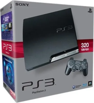 Produktbild von Sony PlayStation 3 Spielkonsole PS3 Heimkonsole - Zustand: Gut Slim 320GB CECH-2504B