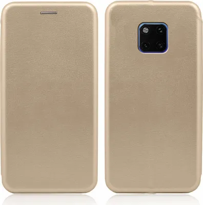 Produktbild von Handy Schutz Hülle für Huawei Mate 20 Pro Handytasche mit Magnetdeckel Kartenfach und Standfunktion Klapphülle Gold