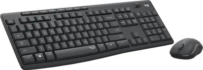 Immagine prodotto di Logitech MK295 Tastiera combinata wireless silenziosa Mouse incluso USB QWERTY US International Graphite