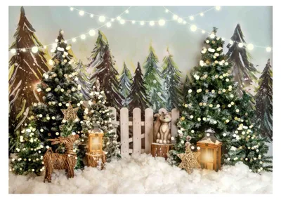 Immagine prodotto di Solidchoice - Sfondo per fotografia con neve e renne