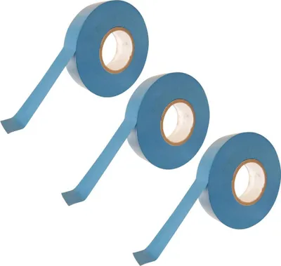 Produktbild von 3 Rollen Isolierband 19mmx25m blau