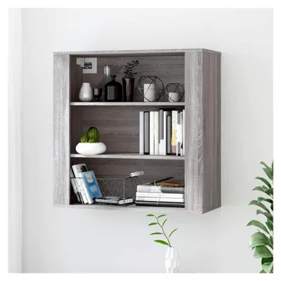 Produktbild von Schränke & Aufbewahrung - Hängeschrank Grau Sonoma 80x33x80 cm aus Holzwerkstoff