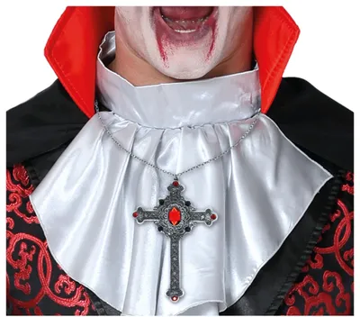 Image de Guirca Collier Croix en Rubis 12 Cm Taille Unique