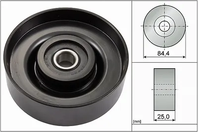 Produktbild von INA 532 0827 10 Umlenkrolle Keilrippenriemen für NISSAN ALMERA II Hatchback (N16) ALMERA TINO (V10) PRIMERA (P11) PRIMERA (P12) PRIMERA Kombi (WP12)