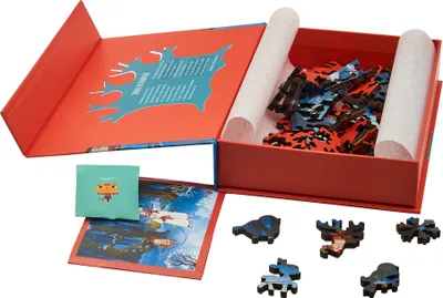 Produktbild von DaVICI Premium Holzpuzzle "Winter und Schlitten"