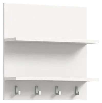 Immagine prodotto di ProjektX kapstok 4 haken 2 planken wit hoogglans.