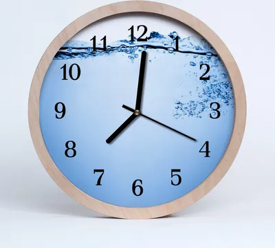 Produktbild von Holzuhr 20fi cm wanduhr - Wasser Natura
