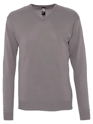Produktbild von SOLS - "Galaxy" Pullover V-Ausschnitt für Herren LT1417 (L) (Mittelgrau)