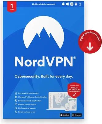 Produktbild von NordVPN Standard – 1 Jahr VPN- & Cybersicherheits-Software Abo - 6 Geräte