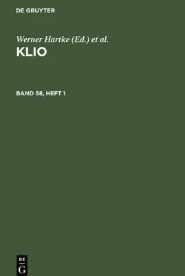 Produktbild von Klio. Band 58, Heft 1