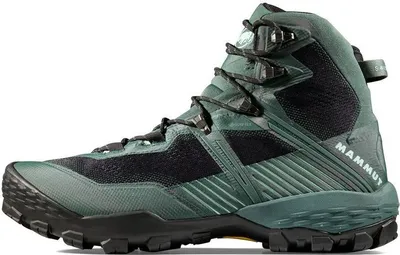 Ducan II High GTX Herren Trailrunning-Schuhe von Mammut in grün mit hohem Schaft und robustem Profil.