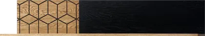 Produktbild von Furniture24 Hängeregal Mosaic 35 Wandregal Wandboard 170 cm breit Naturfurnier Eiche