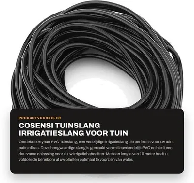 Produktbild von Gartenschlauch, 20 Meter - Gartenschlauch mit Spule - Gartenschlauchhalter - Flexibler Gartenschlauch - Langlebiges PVC-Material - Geeignet für die Bewässerung - Bewässerungsschlauch