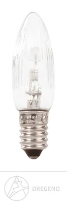 A clear studio shot of a single LED light bulb against a white background.