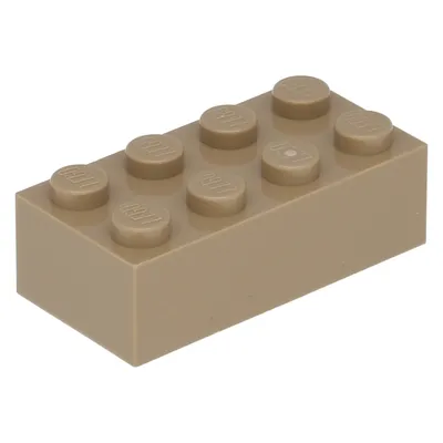 Obrázek produktu pro Lego® 2x4 kostky 3001 - 10 kusů Tmavě béžová