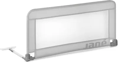 Produktbild von Jané Klappbares Kinderbettgitter 90 cm, Extra Hoch, Atmungsaktiv, inkl. Transporttasche, Grau