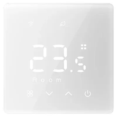 Produktbild von WiFi Zigbee Thermostat, programmierbar, kompatibel mit Smart Assistants, Zigbee-Weiß