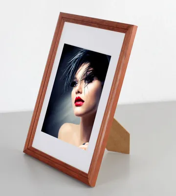 Produktbild von Artos Holz Bilderrahmen Acrylglas Plexi Lifestyle Foto Rahmen Collage Wanddeko Poster - Farbe: Braun | Format: 20x30