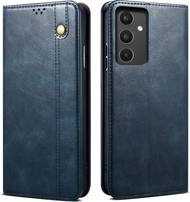 Immagine prodotto di Custodia per Samsung Galaxy A34, portafoglio in pelle flip case con funzione stand blu