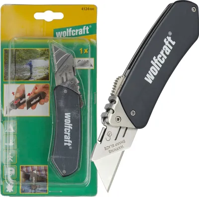 Image de wolfcraft GmbH 1 Couteau de loisir en aluminium (4124000)
