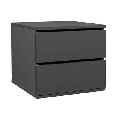 Image de Insert pour tiroir en graphite SMART, 45x40x45 cm, accessoire pour armoire, commode avec 2 tiroirs, organisateur et espace de rangement supplémentaire
