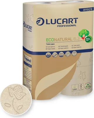 Obrázok produktu pre Lucart ECONATURAL 6.3 toaletný papier - 6 ks