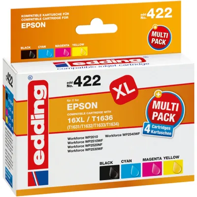 Produktbild von Tintenpatrone EDD-422 ersetzt Epson T16XL Multipack 4