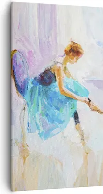 Produktbild von Bild auf Leinwand - Leinwandbild - Balletttänzer tanzen - 55x100cm - Wand Bild - Wanddeko - Leinwanddruck - Bilder - Kunstdruck - Wanddekoration - Leinwand bilder - Wandkunst - PA55x100-3766