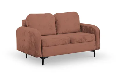 Zdjęcie produktu dla Sofa ANMIL VENTO, mały model, 157 × 96 × 94 cm, kolor różowy. Materiał: Eureka. Sofa z funkcją spania i pojemnikiem na pościel