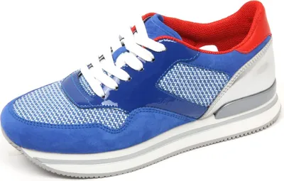 Produktbild von C7618 sneaker donna HOGAN H222 scarpa bluette/argento Schuh Frau