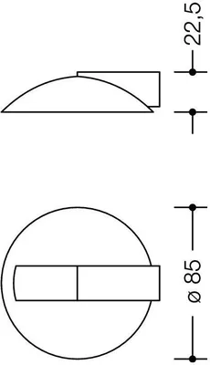Produktbild von Hewi Bodentürpuffer 625 90 Durchmesser 85mm Höhe 22,5mm tiefschwarz - 625 90