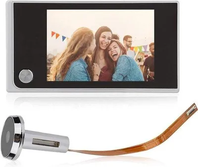Obrázek produktu pro Digitální kamerová kukátka s LCD displejem a nočním viděním pro domácí kancelář s 3,5palcovým displejem.