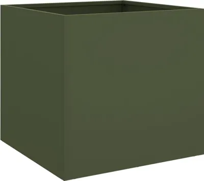 Produktbild von vidaXL Pflanzkübel Olivgrün 49x47x46 cm Stahl