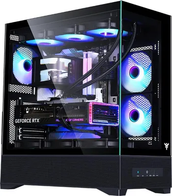 Image de itek SHOWBUI 37B, Tour, PC, Noir, ATX, Micro ATX, Mini-ITX, Métal, Gaming