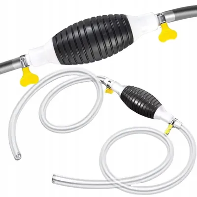Produktbild von Handpumpe 2 m Schlauch 1 Stück Notpumpe Absaugpumpe Umfüllpumpe Wasser Benzin Diesel Öl Druckbalgpumpe Ø 15 mm