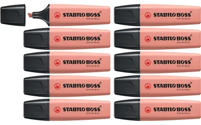Produktbild von STABILO Textmarker -  BOSS ORIGINAL NatureCOLORS - 10er Pack - siena
