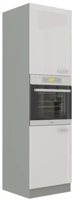Produktbild von ULLERIKE Küchenschrank für Einbaubackofen – Breite 60 cm, weiß/grau