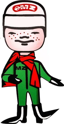 Zdjęcie produktu dla Naklejka - "MZ Mezczyzna" ok. 40x80mm