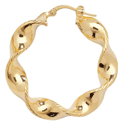 Produktbild von 9 Karat (375) Gold Damen - Paar Creolen - 20mm; TRS11413MM20