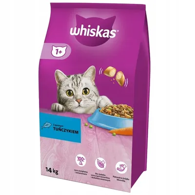 Produktbild von Whiskas Sucha karma dla kota o smaku tuńczyka z warzywami 14 kg