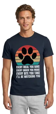 Produktbild von Spreadshirt I’ll Be Watching You | Hundepfote Männer T-Shirt, 5XL, Navy