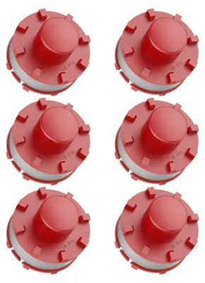 Produktbild von 6 Ersatzspulen für Rasentrimmer, 2 mm Durchmesser, 8 m Länge