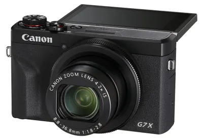 Produktbild von Canon PowerShot G7X Mark III, 20,1 MP, 5472 x 3648 Pixel, CMOS, 4,2x, 4K Ultra HD, Schwarz