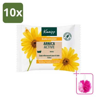 Imagen del producto de 10 tabletas efervescentes Kneipp Arnica para el baño - Paquete ahorro - 10 unidades