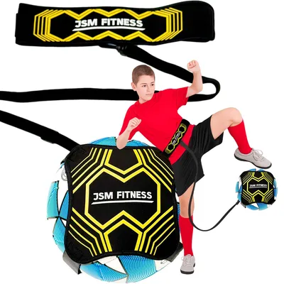 Imagen del producto de Cinturón de entrenamiento para fútbol para niños con balón - Correa ajustable para entrenamiento de fútbol